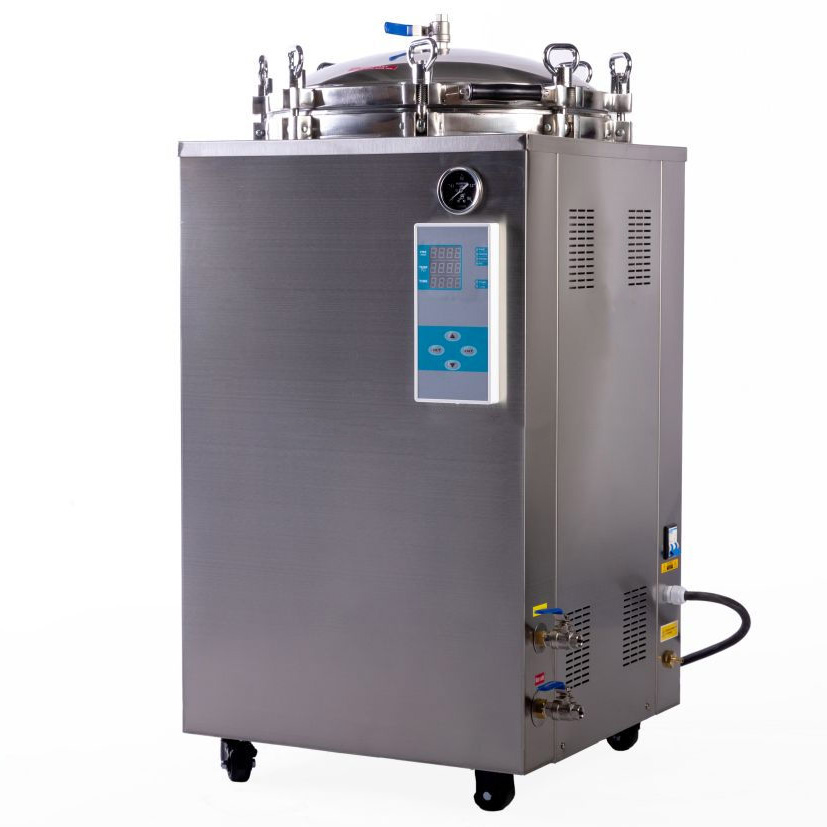 35L-150L Tabletop Portable Automatic Large Vertical High Pressure Steam Autoclave Sterilizer 105℃-134℃